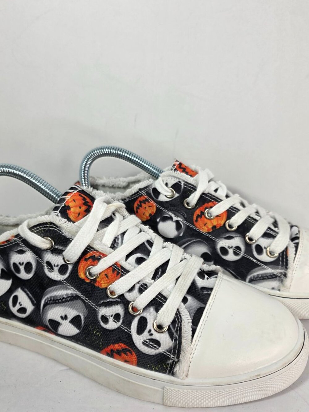 Disney Nightmare Before Christmas Canvas Shoes W9.5 M8 Pumpkin King Jack